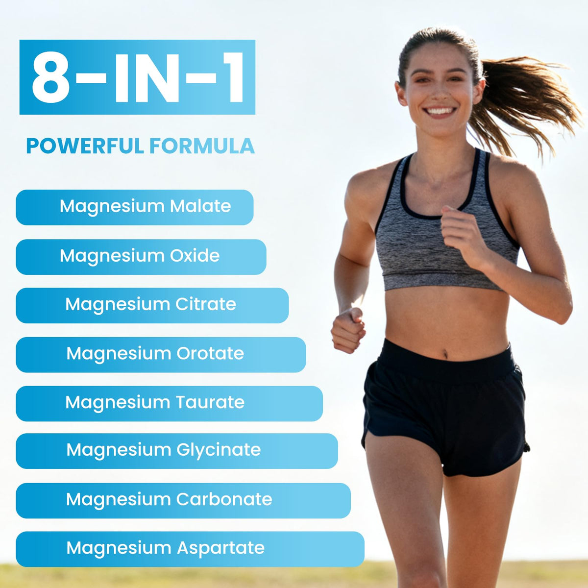 Magnesium Complex Gummies 8 Elemental 1000mg - Magnesium Glycinate, Citrate, Malate, Taurate, Supports Bones, Muscle, Nerve Health, for Women & Men, Vegan Non-GMO, Raspberry Flavor, 60 Count YXSW buy supplements Au