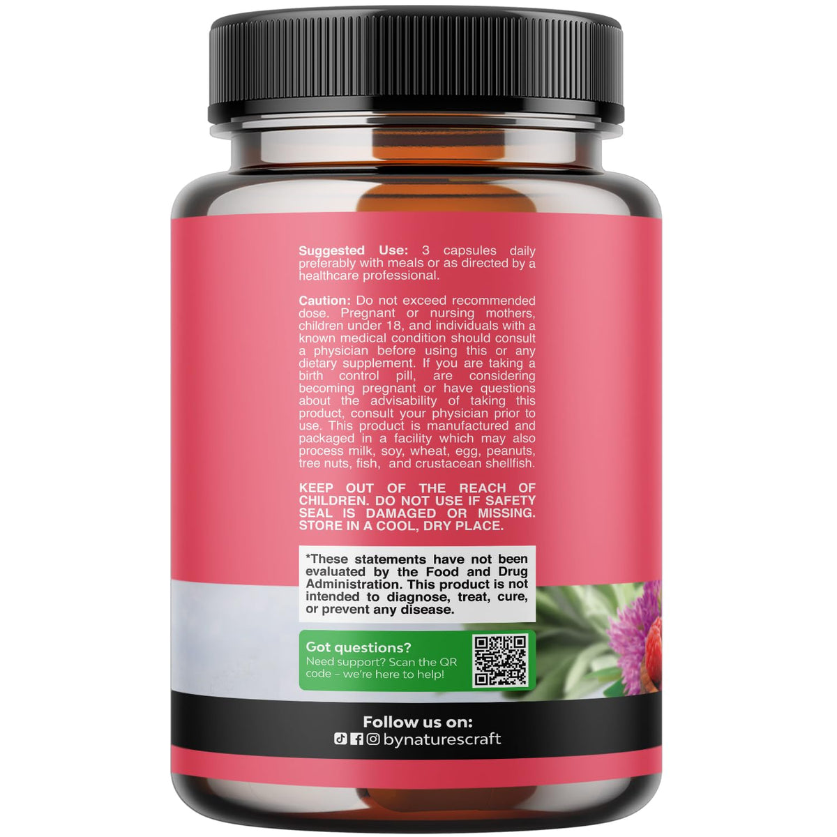 Complete Herbal Menopause Supplement for Women - Multibenefit Menopause Ease Hormone Balance for Women for Night Sweats Mood and More with Dong Quai Vitex Chaste Berry and Black Cohosh - 90 Count Natures CraftBuy Supplements Australia