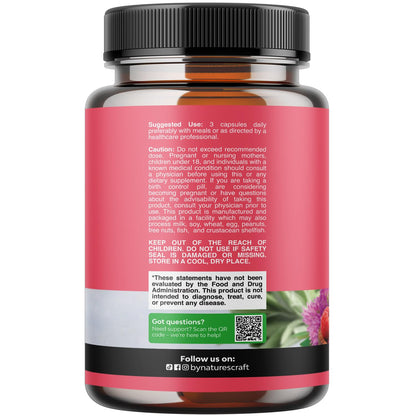Complete Herbal Menopause Supplement for Women - Multibenefit Menopause Ease Hormone Balance for Women for Night Sweats Mood and More with Dong Quai Vitex Chaste Berry and Black Cohosh - 90 Count Natures CraftBuy Supplements Australia