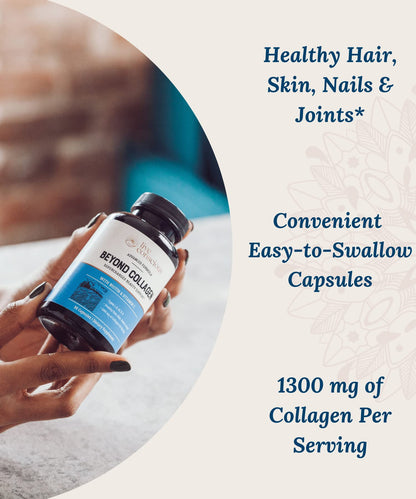 Live Conscious Beyond Collagen Multi Collagen Capsules - Types I, II, III, V & X - Hydrolyzed Blend with Biotin & Vitamin C for Hair, Skin, Nails 90 Capsules Live ConsciousBuy Supplements Australia