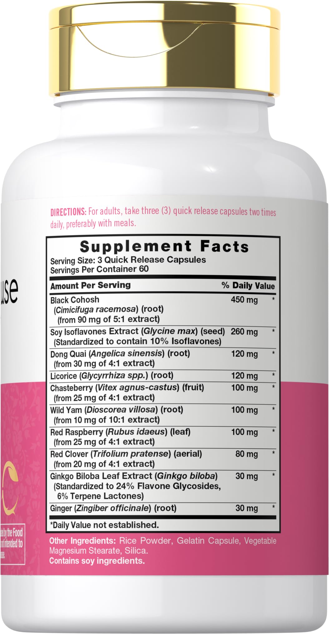 Carlyle Menopause Supplement for Women | 180 Capsules | Helps with Hot Flashes and Night Sweats | Non-GMO, Gluten Free Menopause Support CarlyleBuy Supplements Australia