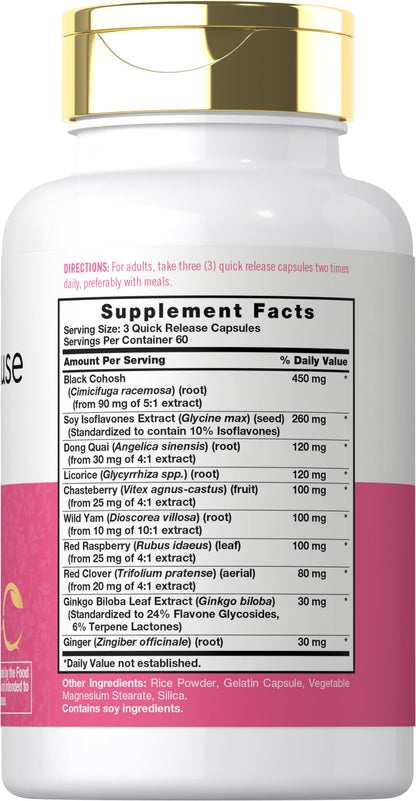 Carlyle Menopause Supplement for Women | 180 Capsules | Helps with Hot Flashes and Night Sweats | Non-GMO, Gluten Free Menopause Support CarlyleBuy Supplements Australia
