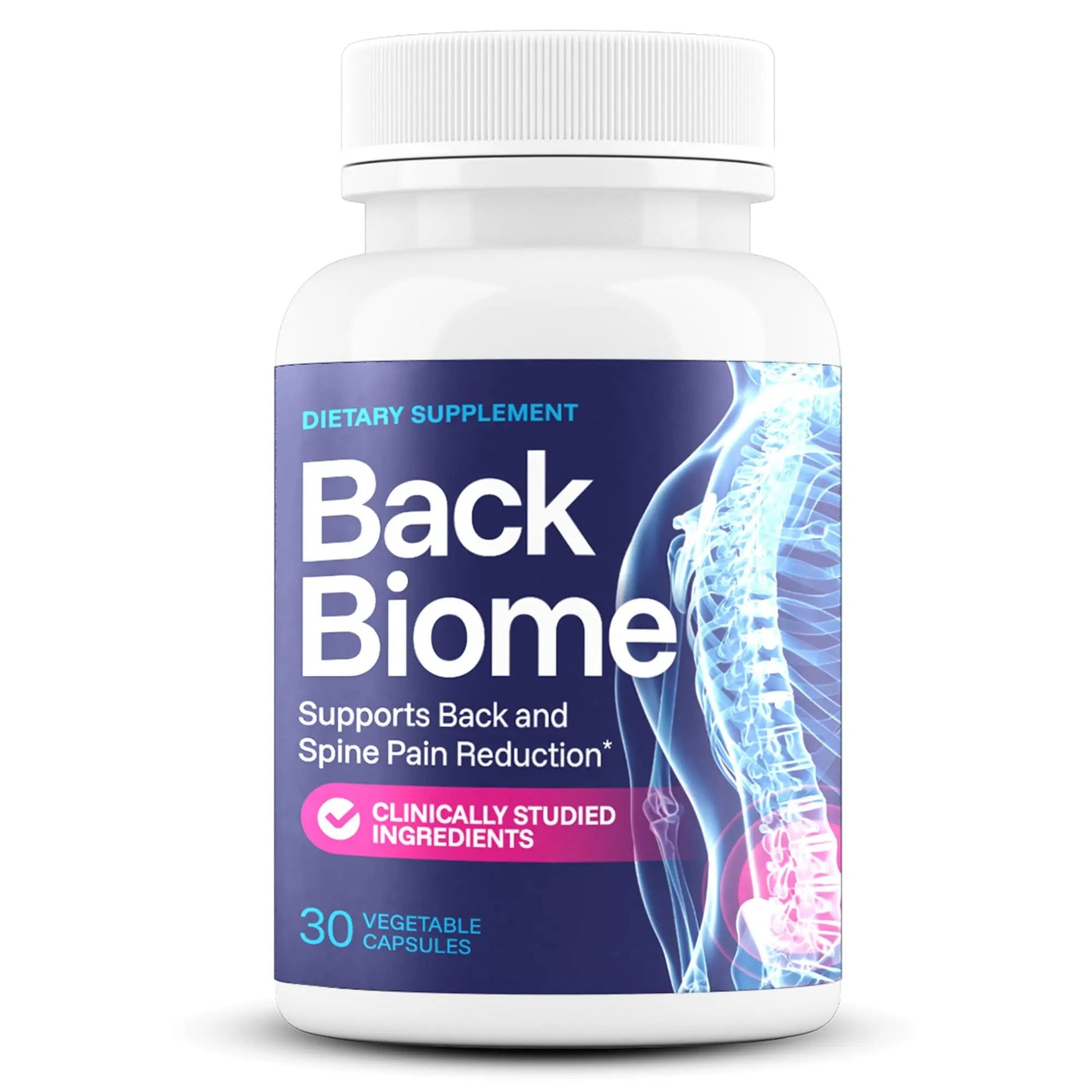 BackBiome – Advanced 7-Strain Probiotic Formula for Gut & Back Health – Supports Digestive Balance, Promotes Spinal Comfort – Non-GMO, Vegan, 30 Capsules BackBiomeBuy Supplements Australia