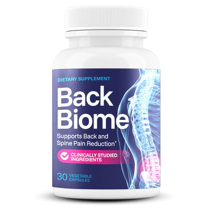 BackBiome – Advanced 7-Strain Probiotic Formula for Gut & Back Health – Supports Digestive Balance, Promotes Spinal Comfort – Non-GMO, Vegan, 30 Capsules BackBiomeBuy Supplements Australia