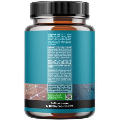 Nootropic Brain Supplement for Memory and Focus Enhancement - Vitamins for Mental Health & Clarity with VIT A, B6, Riboflavin, Niacin, Thiamin & Folate - Cognitive Complex for Mind Vitality - 60 Ct Natures CraftBuy Supplements Australia