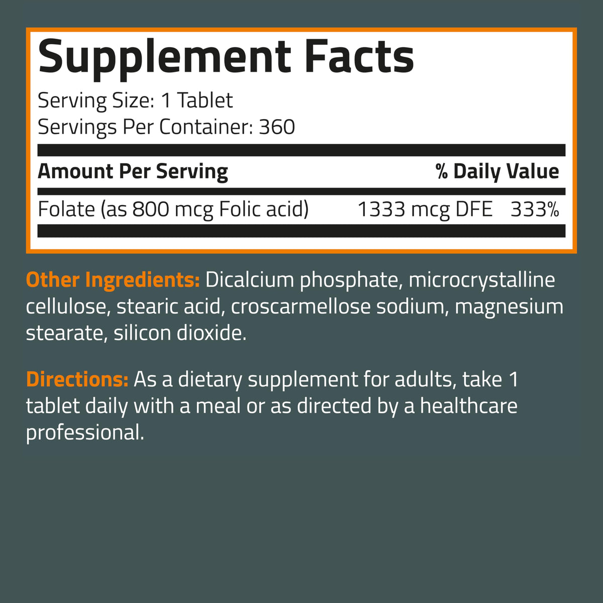 Bronson Folic Acid 800 MCG Supports Prenatal Development, 1 Year Supply, Non-GMO BronsonBuy Supplements Australia