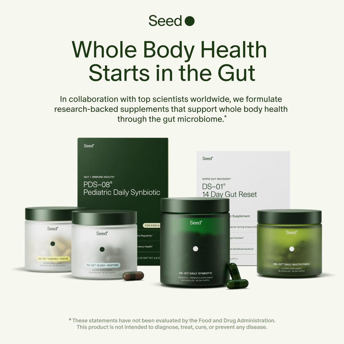Seed PDS-08 Pediatric Daily Synbiotic - Fiber-Based Prebiotic & Probiotic for Kids - Digestive Health, Regularity, Constipation Relief - Ages 3-17 - Vegan and Shelf-Stable - 30 Sachets (30-Day Supply) Visit the Seed StoreBuy Supplements Australia