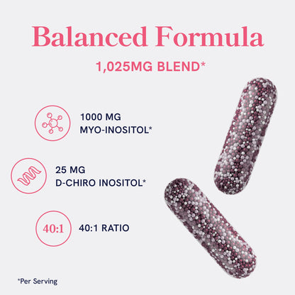 Myo-Inositol & D-Chiro Inositol for Hormone Balance for Women | Microbeadlets to Regulate Menstrual Cycle & Support Ovarian Health | 40:1 Ratio Myo & D Chiro | Non-GMO | 120 Ct (1 Month Supply) SMNutritionBuy Supplements Australia