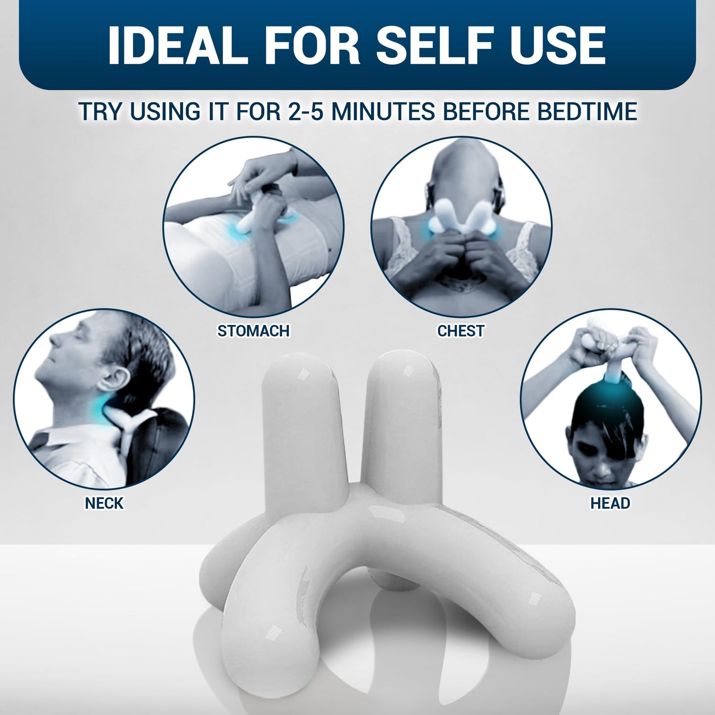 Dr. Berg’s Self-Massage Tool, Best for Back Pain Relief, Handheld Neck and Lower Back Dr. Berg NutritionalsBuy Supplements Australia