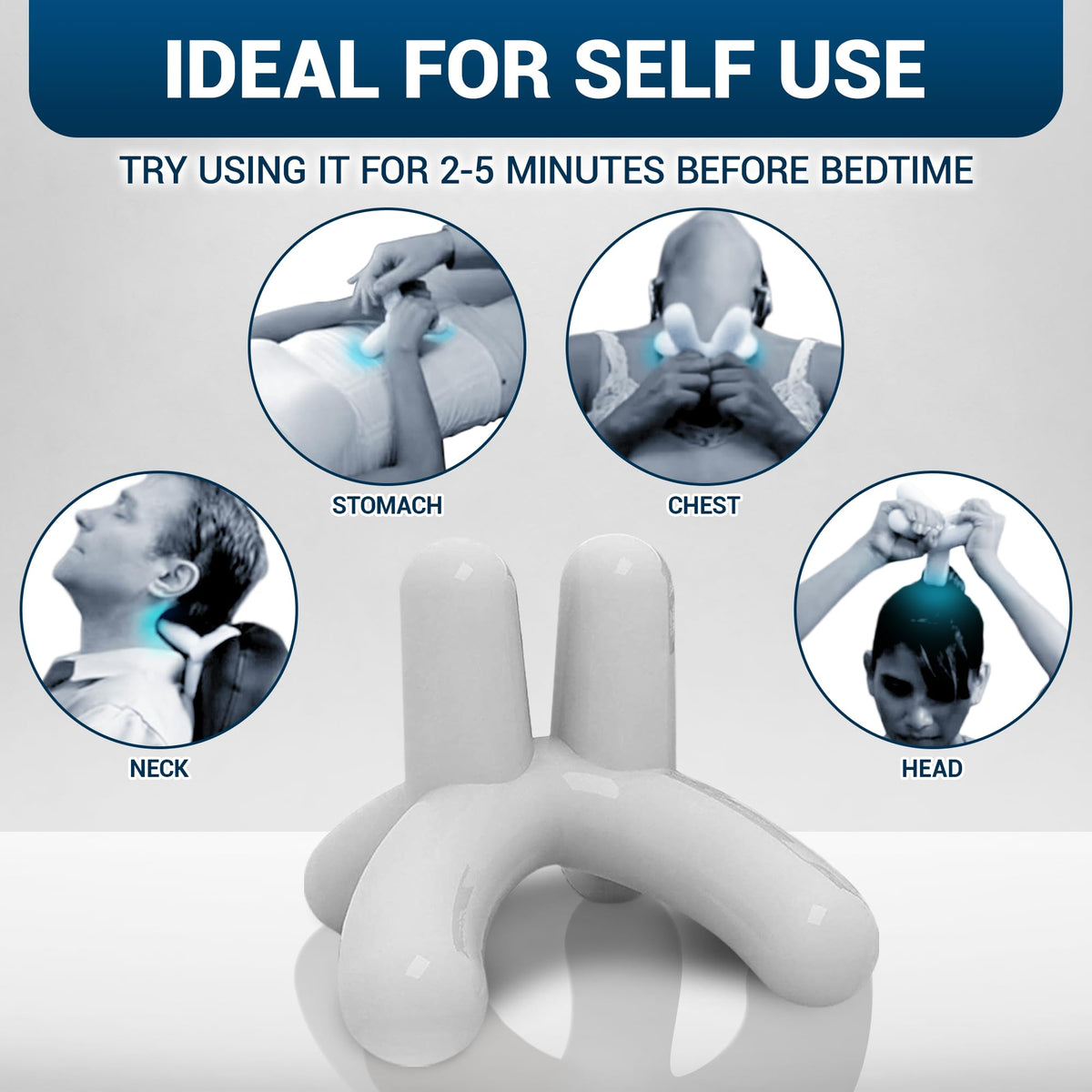 Dr. Berg’s Self-Massage Tool, Best for Back Pain Relief, Handheld Neck and Lower Back Dr. Berg NutritionalsBuy Supplements Australia