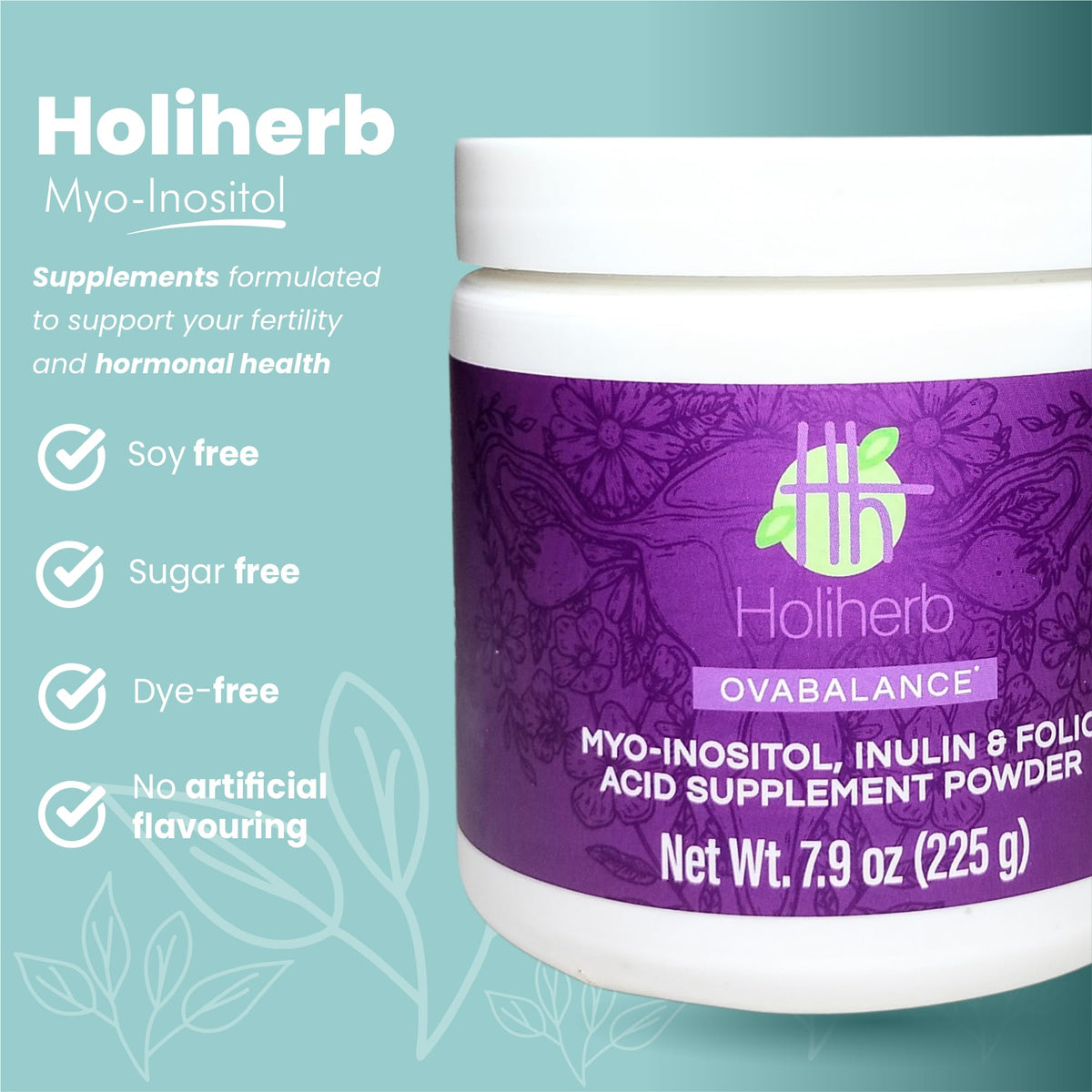 Holiherb 4g Myo Inositol + Folic Acid HoliherbBuy Supplements Australia