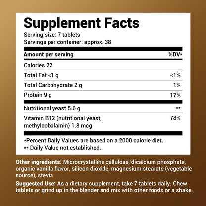 Dr. Berg Nutritional Yeast Tablets – Natural B12 Added - All 8 B Vitamin Complex – Organic Dr. Berg NutritionalsBuy Supplements Australia