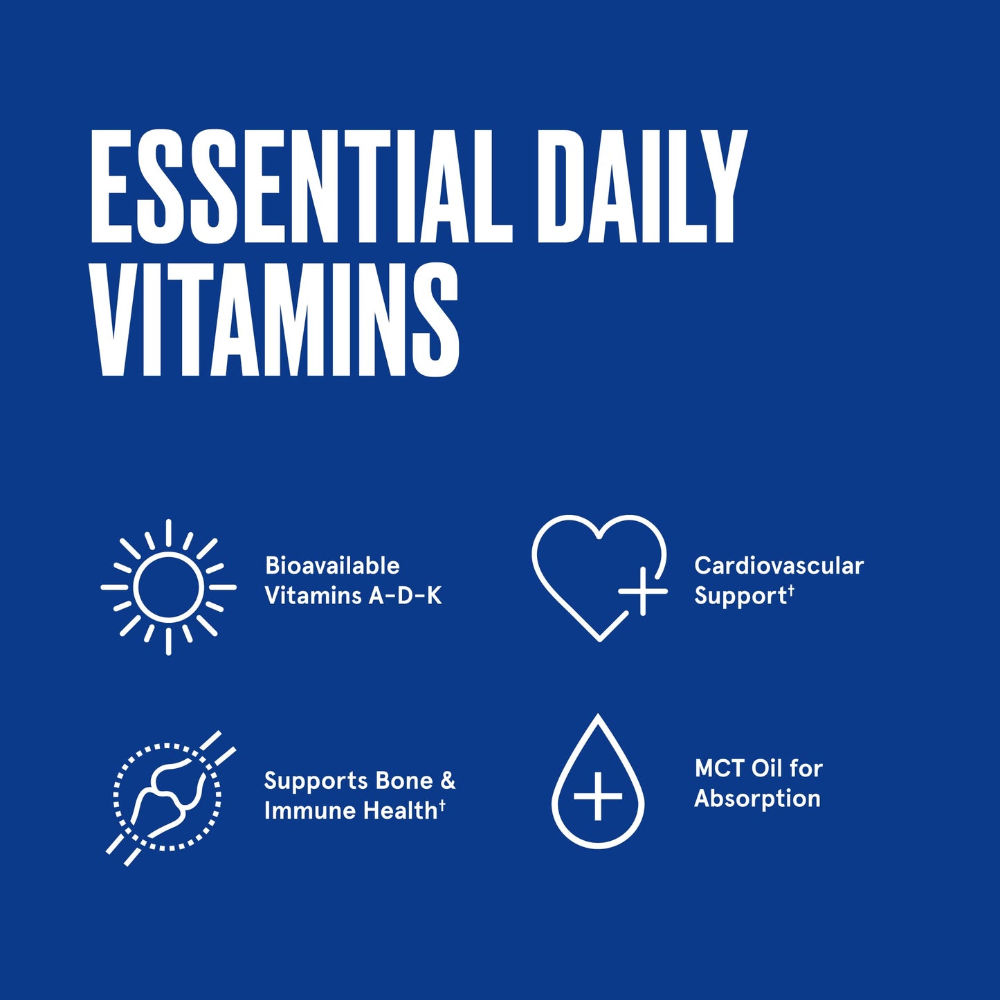 Vitamins A-D-K, 30 Softgels, 900mcg Vitamin A, with 5000 IU D3, K1, K2, K3, High Potency BulletproofBuy Supplements Australia