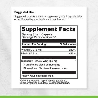 DAVINCI Labs NAD+ Activate - NAD Supplement with Vitamin C & Niacin - Helps Support Brain Health, Cellular Energy & More* - Vegetarian, Gluten-Free & Soy-Free - 30 Capsules DAVINCIBuy Supplements Australia