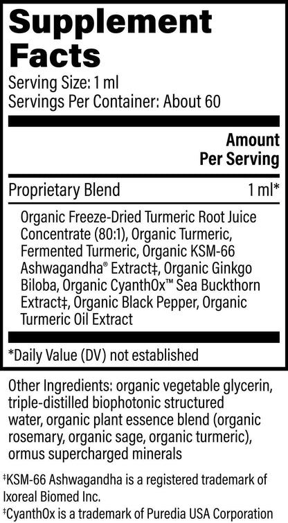 Global Healing Center Brain Health - USDA Organic Brain Supplements for Memory & Focus - Nootropics Supplement to Combat Mental Fog, Advanced Focus Factor for Adults Extra Strength - 2 Fl Oz Global Healing CenterBuy Supplements Australia