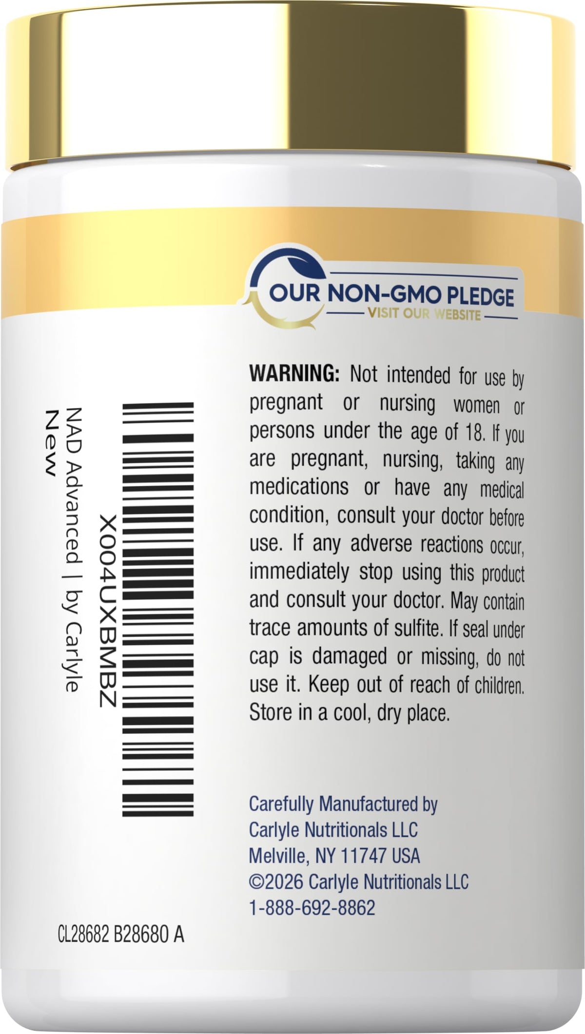 Carlyle NAD+ Supplement 1000 mg | 60 Capsules | with Resveratrol and Collagen | Advanced Complex for Women and Men | Non-GMO & Gluten Free CarlyleBuy Supplements Australia