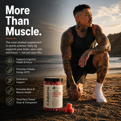 Creatine Monohydrate Gummies 5g - Only 2g Sugar, Made in USA - Sour Watermelon Flavor - Vegan & 3rd Party Tested - Pre & Post Workout Supplement for Women and Men (120 Count, 40 Servings)