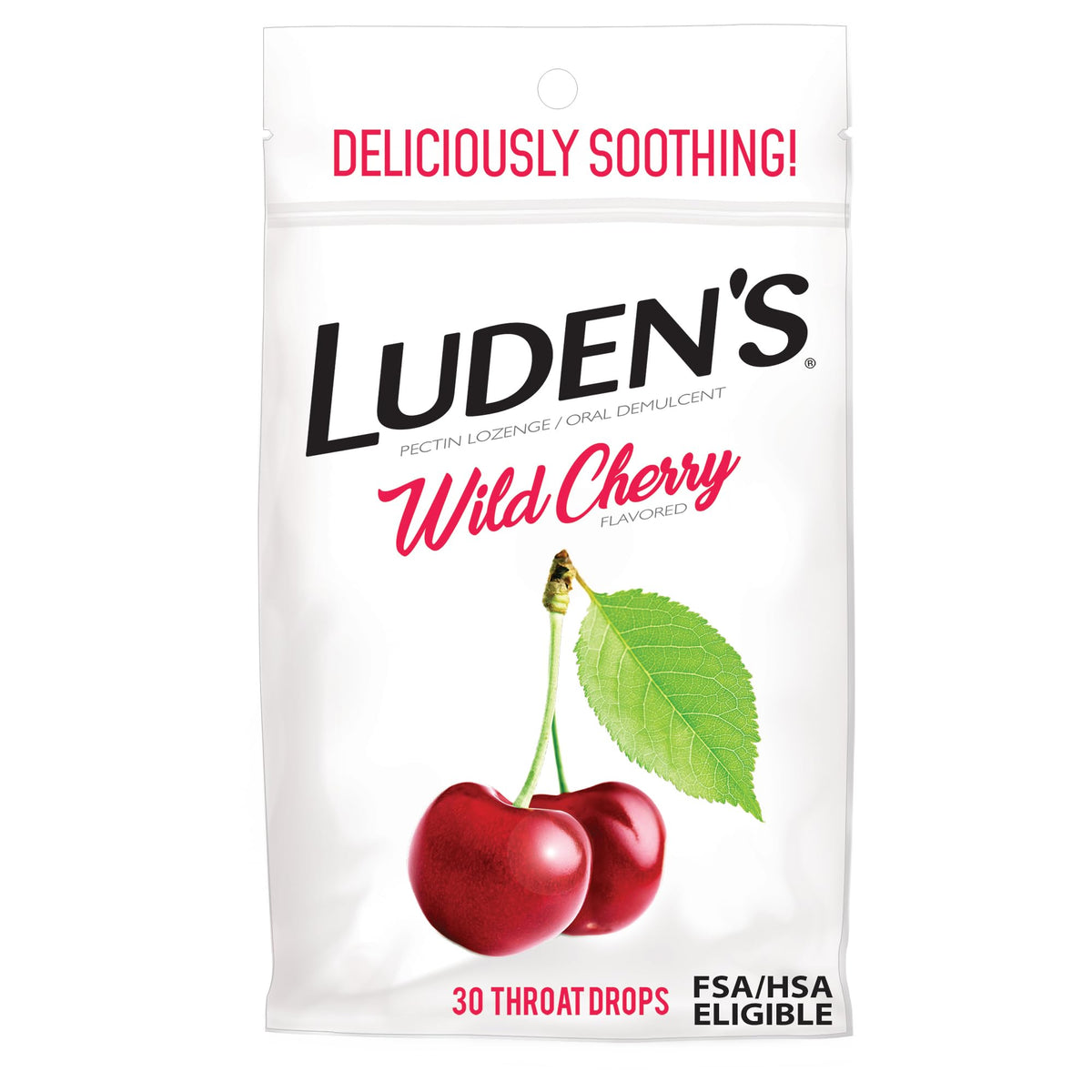 Luden's Sore Throat Relief Lozenges for Minor Everyday Irritation & Dry Mouth, Wild Cherry Flavored Drops, 30 Count Luden's buy supplements Au