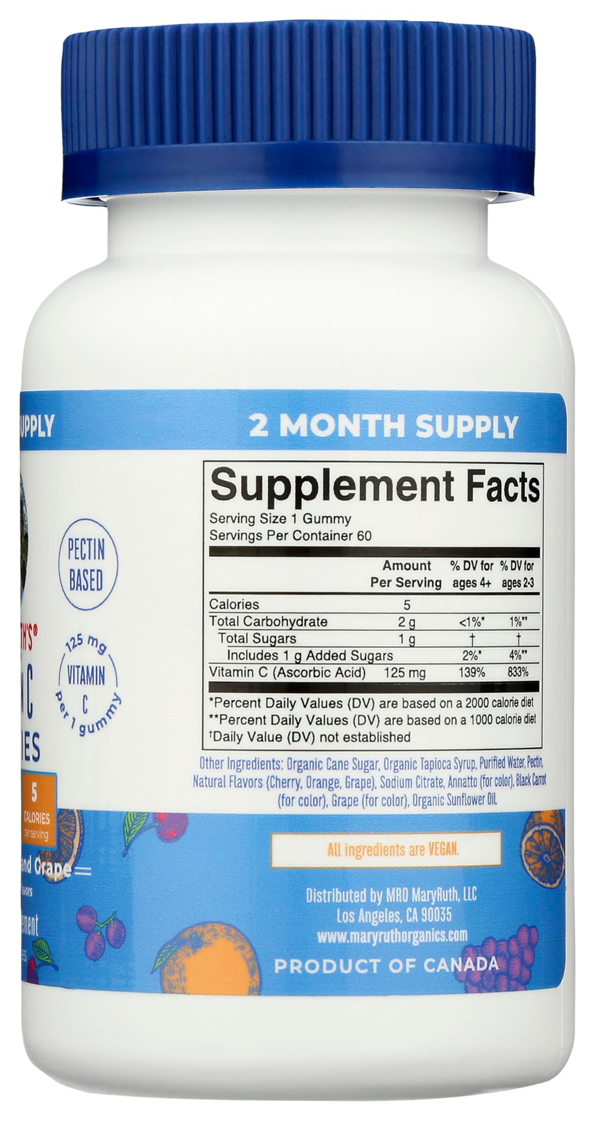 MaryRuth Organics Vitamin C Gummies | Supplement for Immune Support & Overall Health | Immune Support Supplement | Vitamin C for Adults & Kids | Vegan | Non-GMO | 60 Servings MARYRUTH'SBuy Supplements Australia