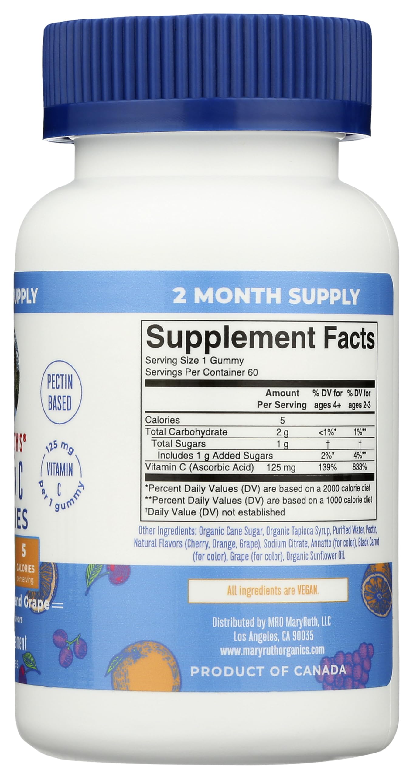 MaryRuth Organics Vitamin C Gummies | Supplement for Immune Support & Overall Health | Immune Support Supplement | Vitamin C for Adults & Kids | Vegan | Non-GMO | 60 Servings MARYRUTH'SBuy Supplements Australia