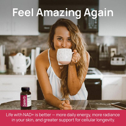 NAD+ Supplement for Women - NMN Alternative with β-NAD+, Trans-Resveratrol, CoQ10, D-Ribose - Promotes Cellular Renewal, Energy, and Radiant Skin Health - 60 Capsules Advanced SelerbBuy Supplements Australia