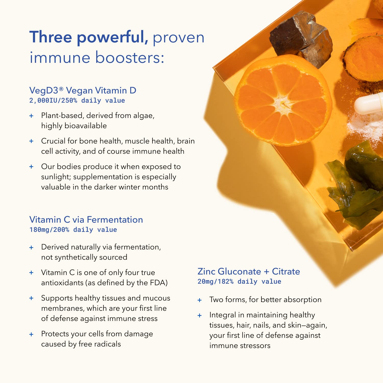 TRU NIAGEN Immune Support Supplement - Daily Defense, Vitamin C from Fermentation, Vegan Vitamin D3 2000 IU, Zinc, Plus Theracurmin (Curcumin) + Multi Award-Winning NAD Boosting Niagen 150mg 60ct TRU NIAGENBuy Supplements Australia