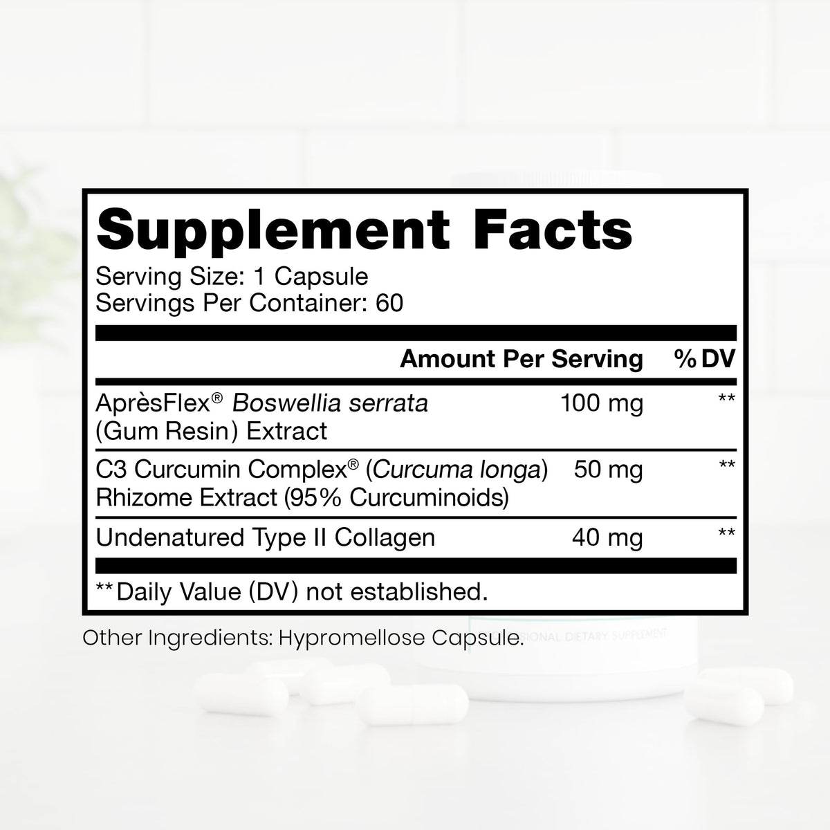 Pure Therapro Rx Boswellia, Curcumin, & Type II Collagen Joint Health Supplement | Made in the USA | Joint Care 60 Capsules, 2-Month Supply Pure Therapro RxBuy Supplements Australia