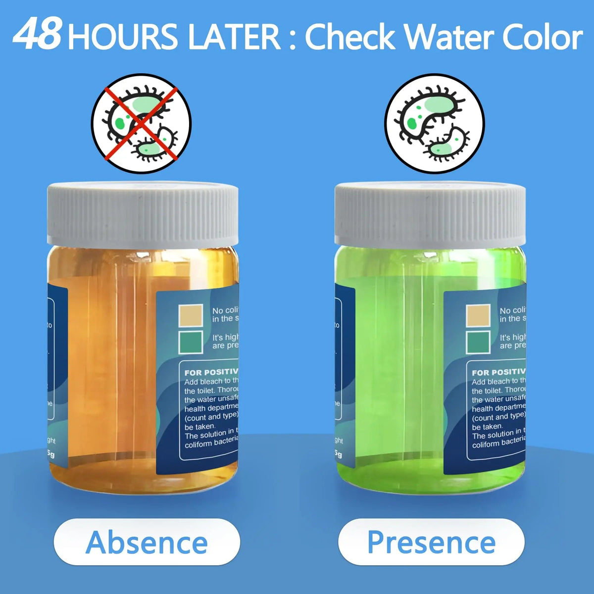 Coliform Bacteria Test Kit: 12-Pack Easy at-Home Well, Tap, Pool, Spring, Pond, Lake Drinking Water Quality Test FUNSWTMBuy Supplements Australia