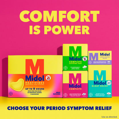 Midol Complete Menstrual Pain Relief Caplets, 40 Count - Provides Cramp, Headache, and Bloating Relief MidolBuy Supplements Australia