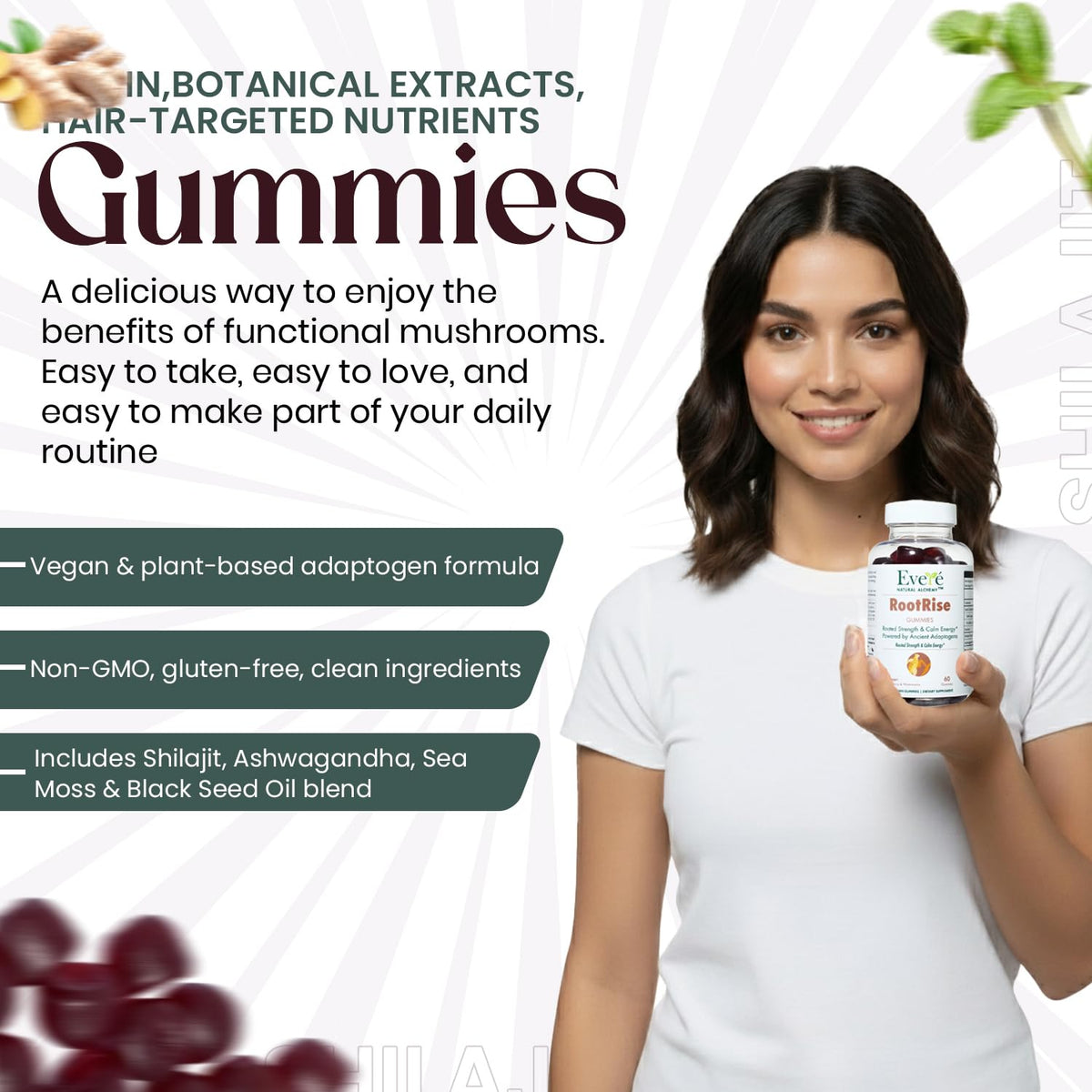 The EverÉ Natural Alchemy Evere RootRise Gummies - Shilajit + Ashwagandha Gummies The EverÉ Natural Alchemy buy supplements Au