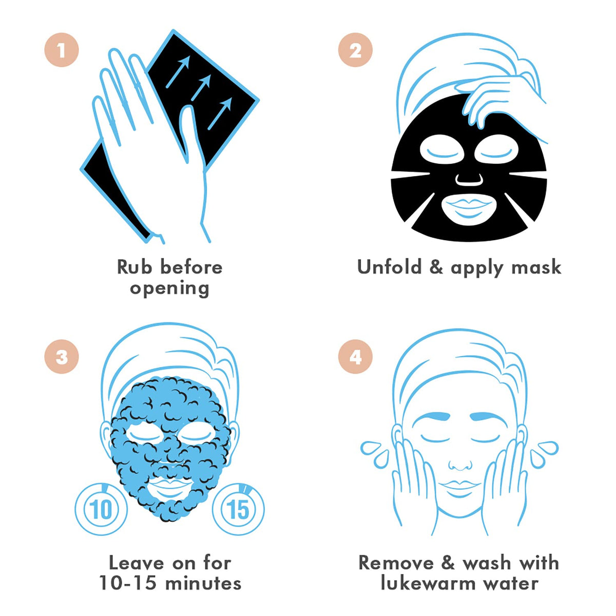 Ebanel Bundle of 10 Pack Bubble Clay Masks, and Exfoliating Face Scrub Peeling Gel Mild 4.12 Oz Ebanel buy supplements Au