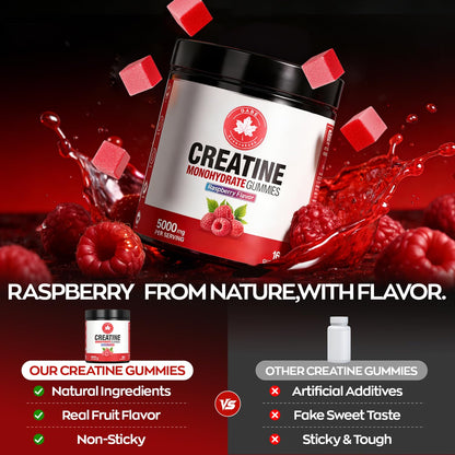GABE SUNNYBEARS Creatine Gummies, NSF Certified, 5g Creatine Monohydrate per Serving with Taurine & B12, Raspberry Flavor, 160 Count, for Men & Women GABE SUNNYBEARSBuy Supplements Australia