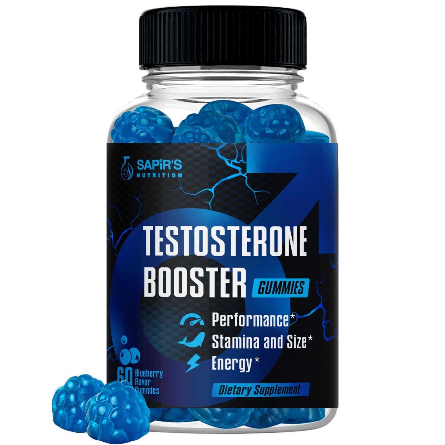 Testosterone Booster Gummies, Male Enhancing Supplement, Add 2 in” Enlargement Gummies for Men , Male Enhancement Chews Energy, Strength, Stamina, Endurance, Performance, Natural Blue Berry Chews Sapir's NutritionBuy Supplements Australia