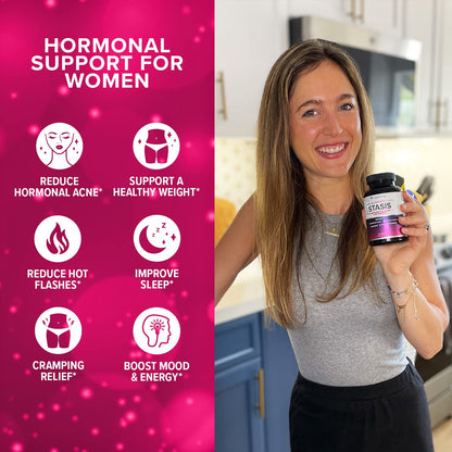 Myo-Inositol D-Chiro Women's Hormone Balance Supplement - 40:1 Myo-Inositol & D-ChiroInositol Blend with DIM for Hormone Balance for Women - Health Vitamins for Skin, Energy, & Cycle Support (1 Month) VitauthorityBuy Supplements Australia