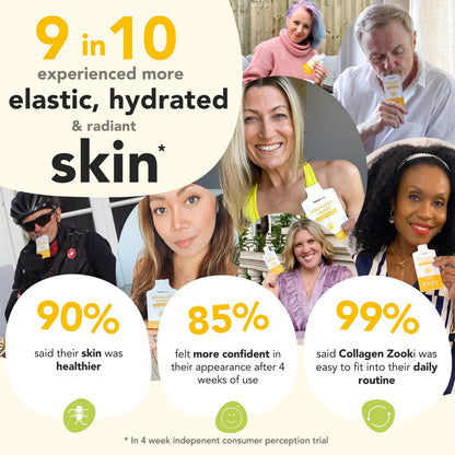 Zooki 5000mg Marine Collagen Liquid Sachets | Hydrolysed Marine Collagen Peptides yourzookiBuy Supplements Australia