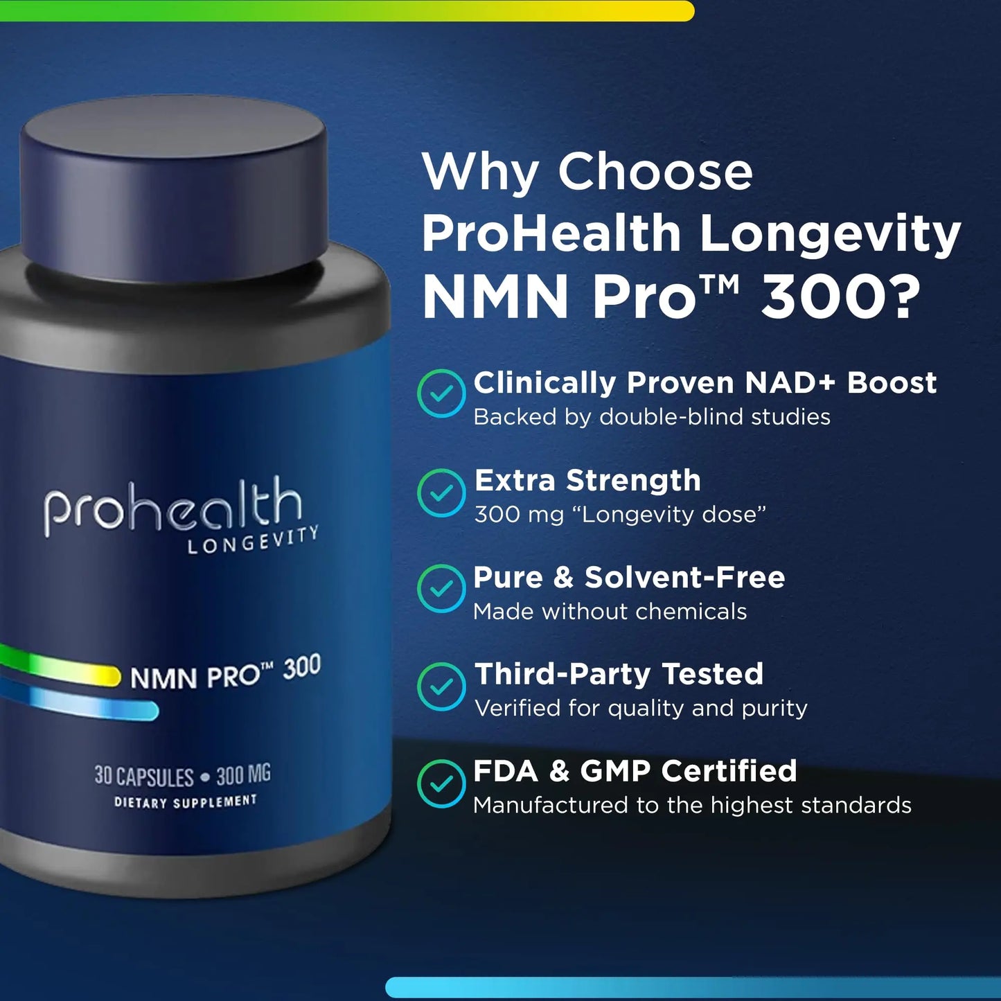 ProHealth NMN Pro 300 (30 Capsules) Clinically Studied Uthever® NMN. NAD+ Precursor for Cellular Energy, Mitochondrial Support & Healthy Aging. USA Manufactured, Triple Lab-Tested ProHealthBuy Supplements Australia
