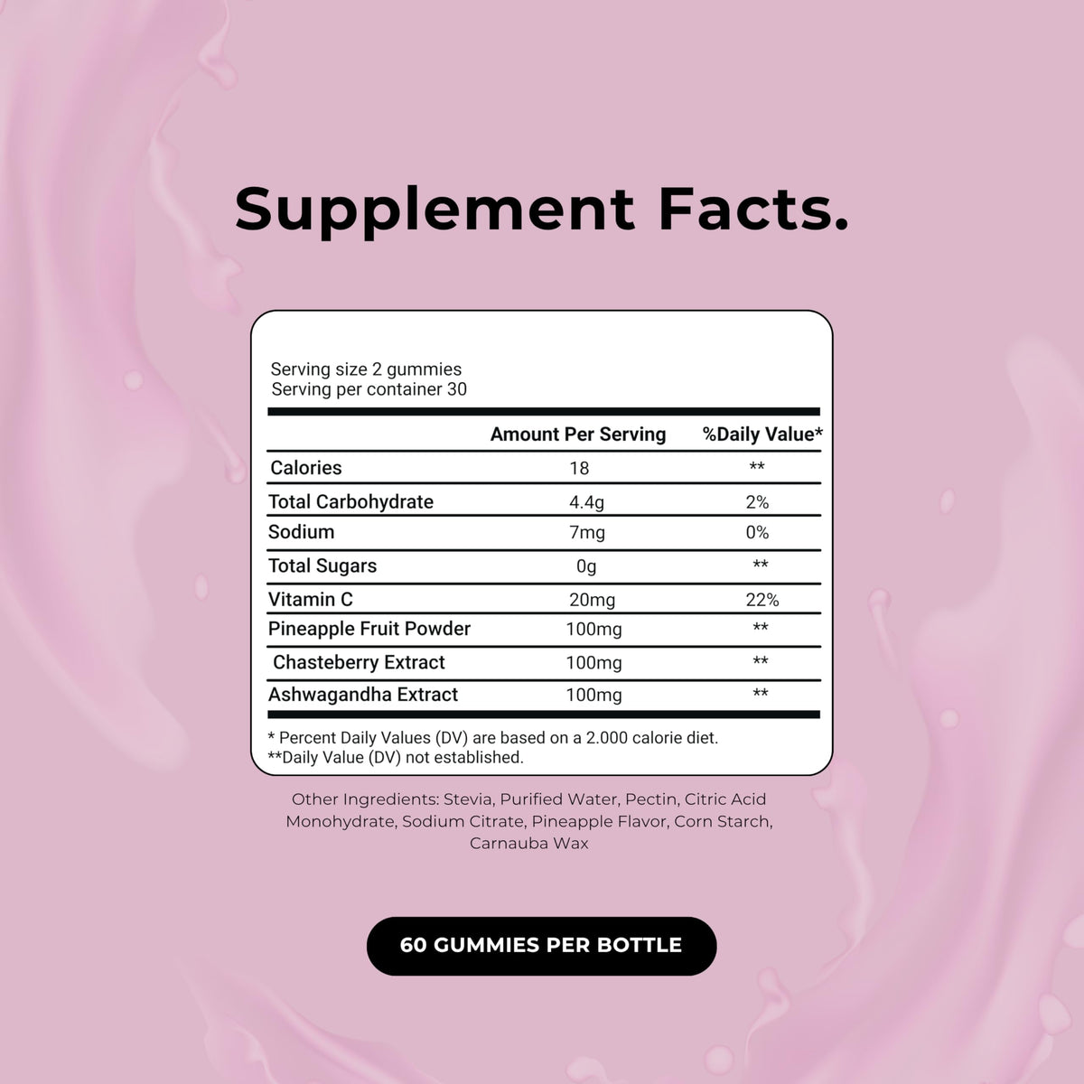 Up&Down Supplements Premium Feminine Balance Gummies for Women | PMS Relief, Mood & Cycle Support | Pineapple + Vitamin C | Ashwagandha & Chasteberry | Vegan, Non-GMO, Gluten Free | 60 Gummies Up&Down SupplementsBuy Supplements Australia