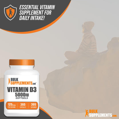 BULKSUPPLEMENTS.COM Vitamin D3 5000IU Softgels - Cholecalciferol, D3 Supplement BULKSUPPLEMENTS.COMBuy Supplements Australia