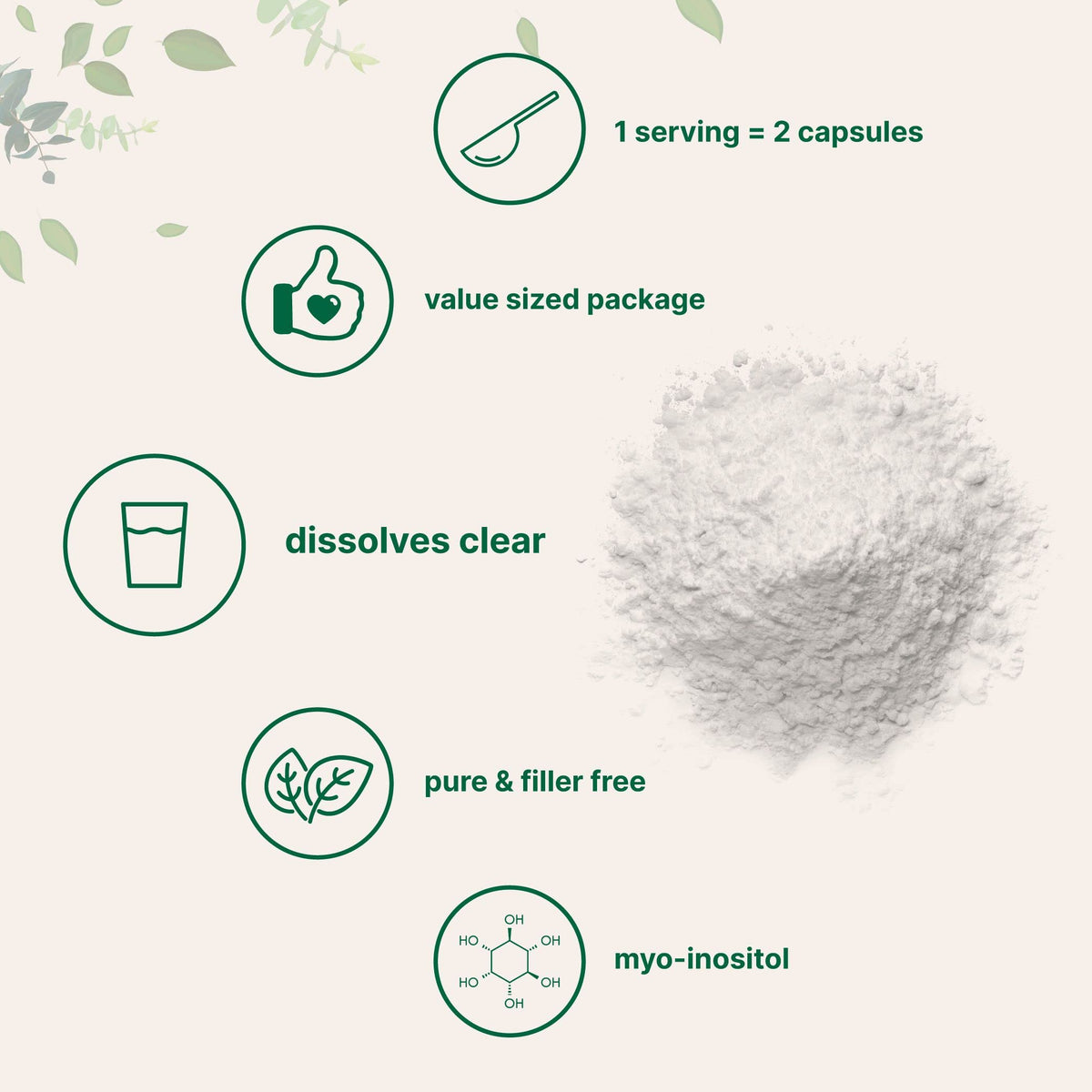 Pure Inositol Powder, Myo-Inositol B8 Powder, 1KG (2.2 Pounds), Strongly Supports Liver Micro IngredientsBuy Supplements Australia