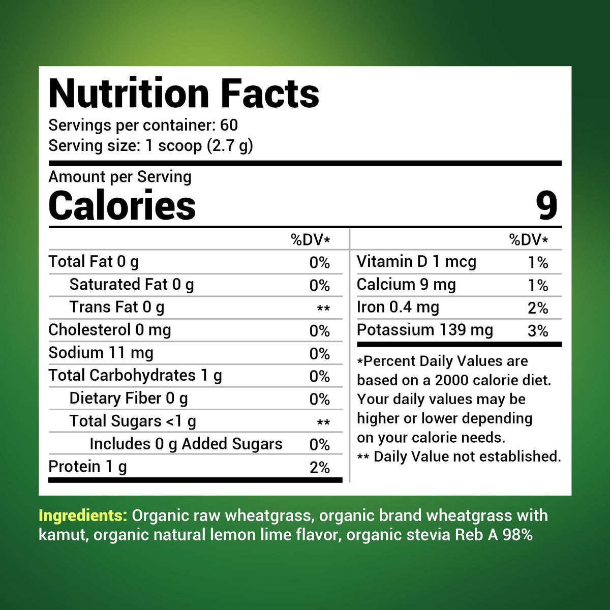 Dr. Berg's Raw Wheatgrass Juice Powder (60 Servings) - USDA Certified Organic Dr. Berg NutritionalsBuy Supplements Australia