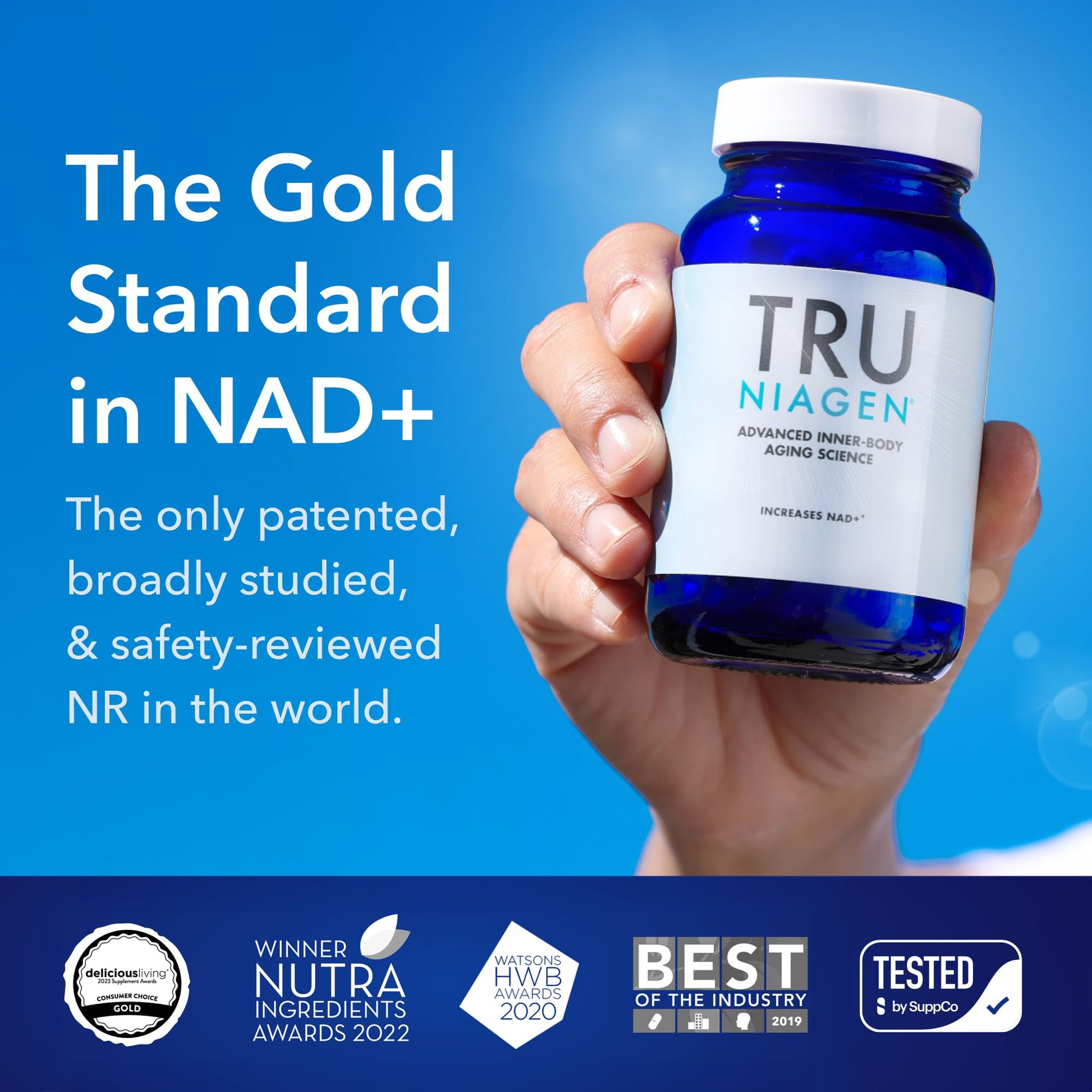 TRU NIAGEN Patented NAD Supplement for Brain Function, Anti Aging & Cell Regeneration, 300mg Niagen, 30 Servings | Supports Cellular Energy, Muscle TRU NIAGEN canada supplements