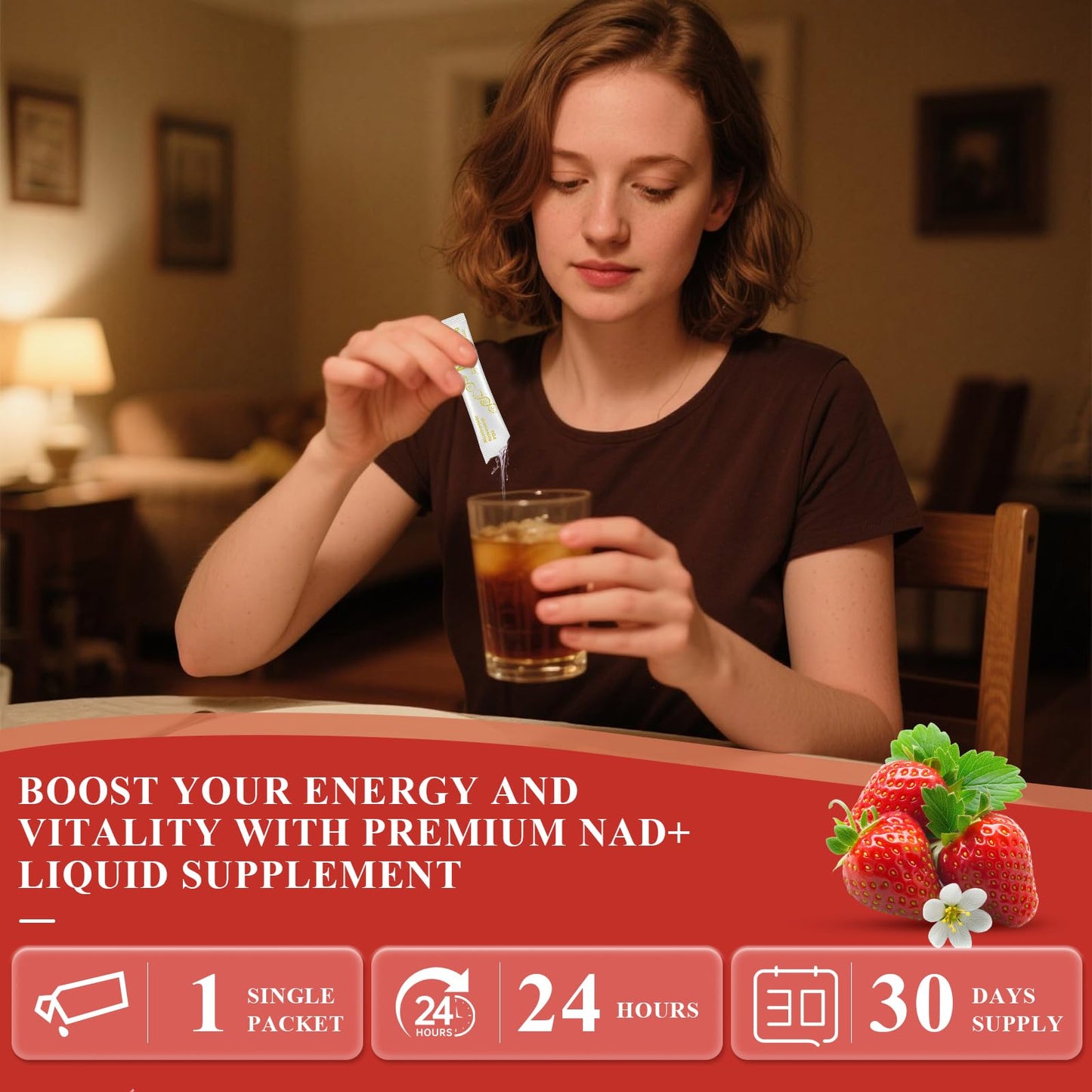 Healliance NAD+ Liquid Supplement 1000mg - Features Nicotinamide Riboside Resveratrol with PQQ for Targeted Healthy Aging and Cellular Energy Support, 30 Packets for Women and Men HeallianceBuy Supplements Australia