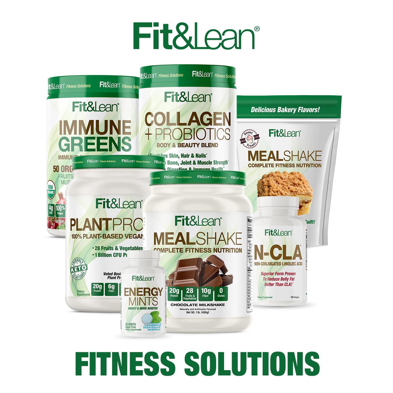 Fit & Lean Meal Shake Meal Replacement with Protein, Fiber, Probiotics and Organic Fruits Fit & LeanBuy Supplements Australia