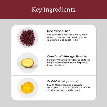 CYMBIOTIKA Heart Health Supplement with CoQ10, Red Yeast Rice & Inositol, Gluten Free Supplements to Support Circulation & Aging, Organic Orange Cream Flavor, 30 Pack CYMBIOTIKABuy Supplements Australia