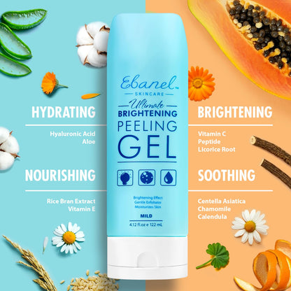 Ebanel Bundle of Gentle Exfoliating Face Scrub Peeling Gel 4.12 Oz, and 15 Pack Collagen Face Mask Ebanel buy supplements Au