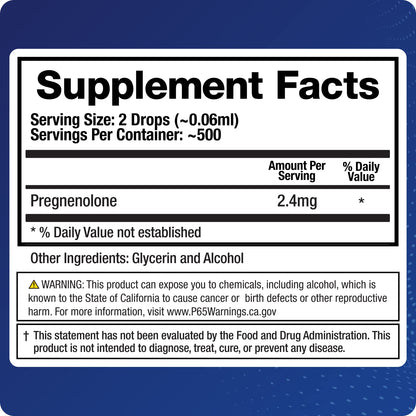 BioMatrix Pregnenolone 2.4 mg Per Dose, 1,200 mg Total (Equivalent to 3,000 mg of Oral BioMatrixBuy Supplements Australia