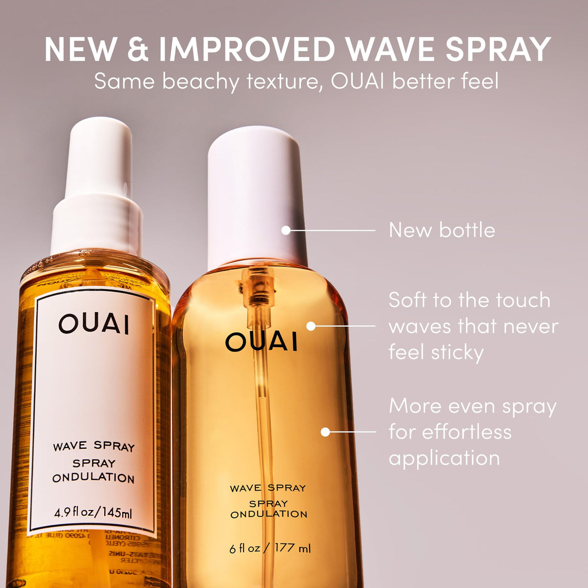 OUAI Wave Spray - Texture Spray for Hair with Coconut Oil & Rice Protein - Adds Texture, Volume & Shine for Beach Waves - Paraben Free, Safe for Color & Keratin-Treated Hair (6 fl oz) OUAIBuy Supplements Australia