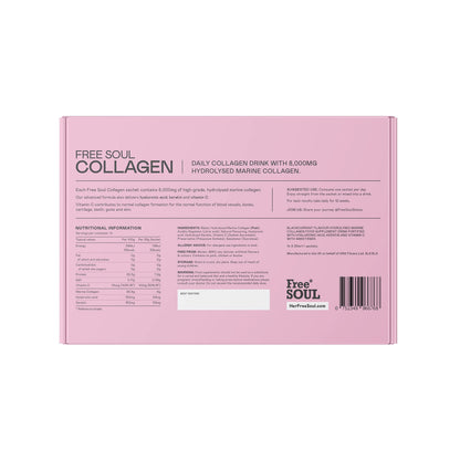 Marine Collagen Liquid 8000mg with Hyaluronic Acid, Keratin, & Vitamin C, 14 x 8000mg Hydrolysed Collagen Free SoulBuy Supplements Australia