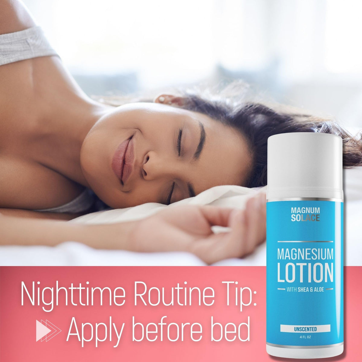 Magnum Solace Magnesium Lotion with Aloe & Shea – Apply to Legs – Alternative to Topical Magnesium Cream Magnum SolaceBuy Supplements Australia