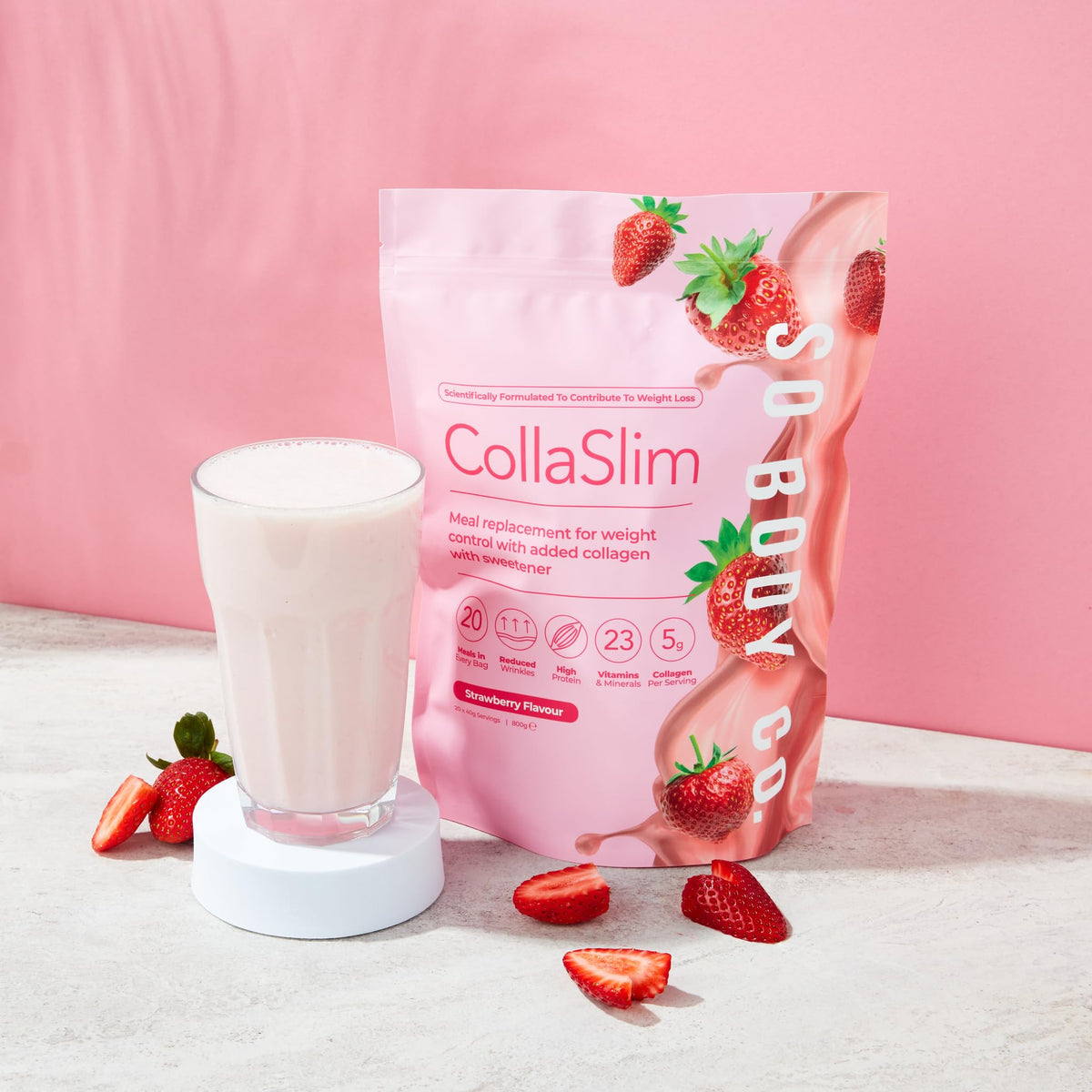 CollaSlim, Meal Replacement Shake with Added Collagen, Vitamins and Minerals, 800g So Body CoBuy Supplements Australia